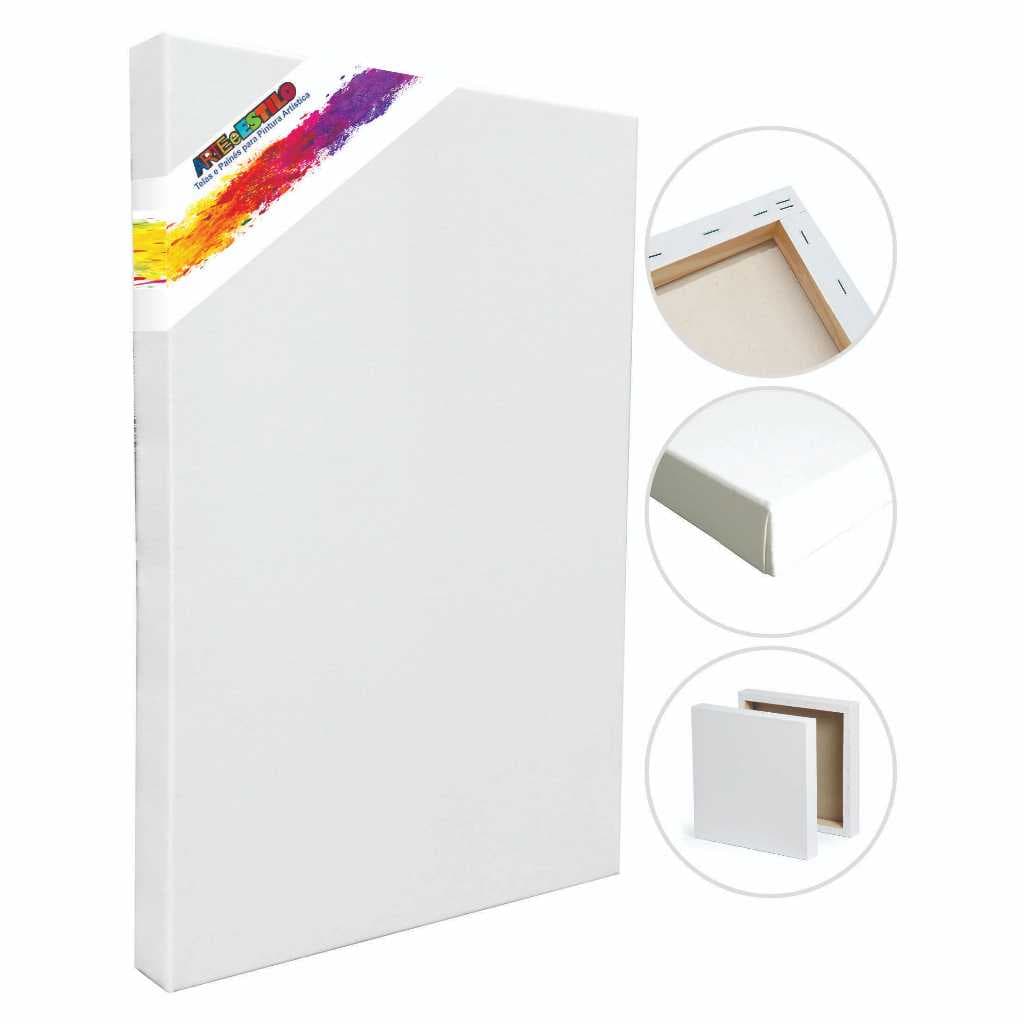 Painel Para Pintura Comum em Branco 80x100 - 01 Unidade - Prontos para Uso Profissional e Iniciante