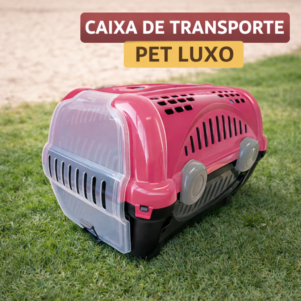 Caixa De Transporte Luxo Premium Furacão Pet N2 para Cães e Gatos Desmontável fácil de limpar seguro