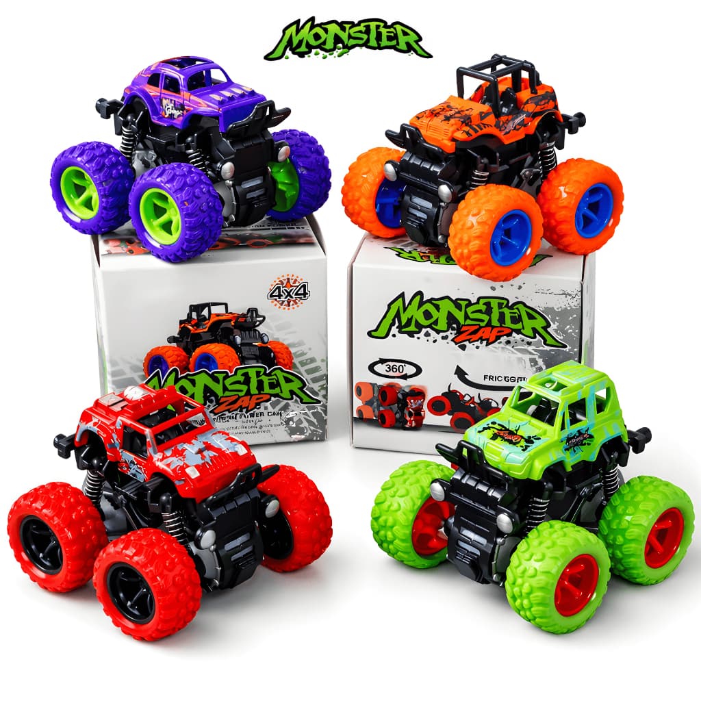 Carrinho De Fricção 360 Carro Brinquedos Menino Monster Truck 4x4 Hot Wheels