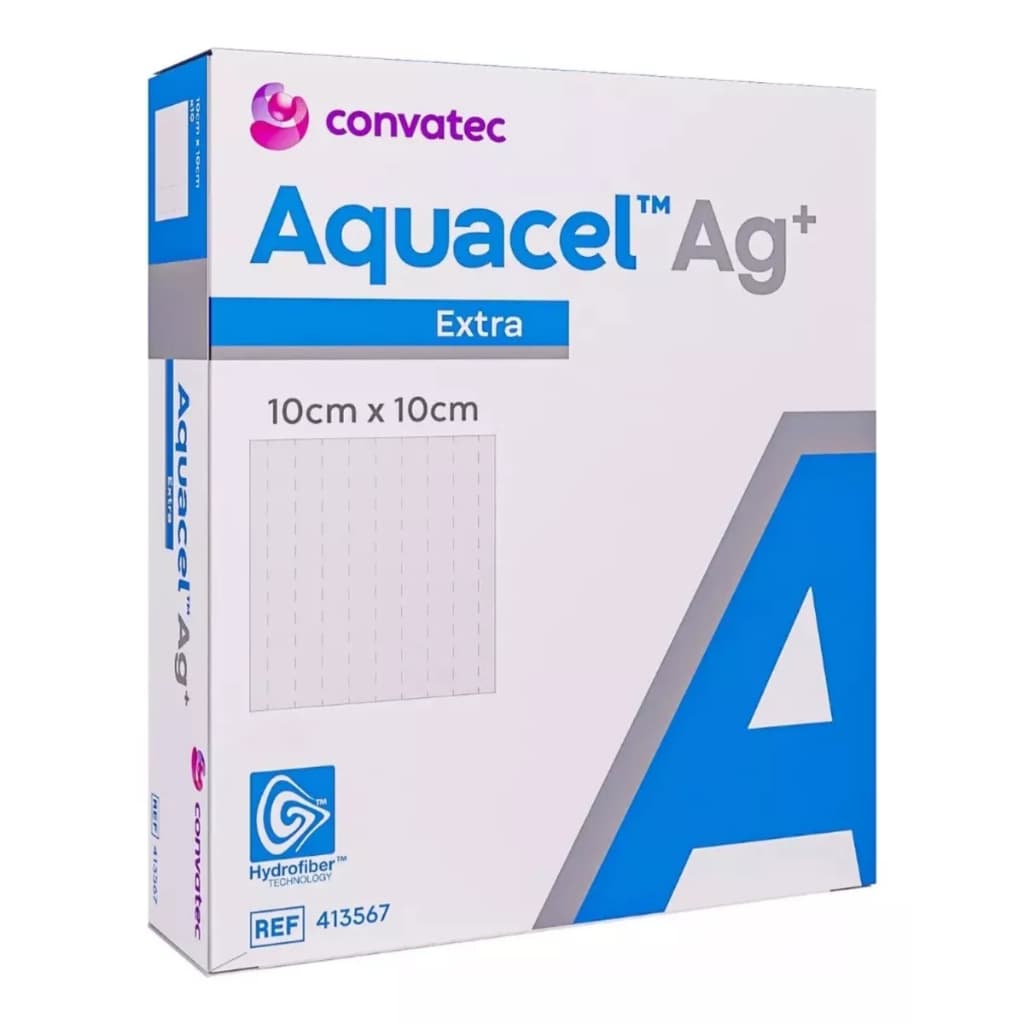 Curativo Aquacel Ag + Extra Convatec 10x10cm - C/1 Unidade Original