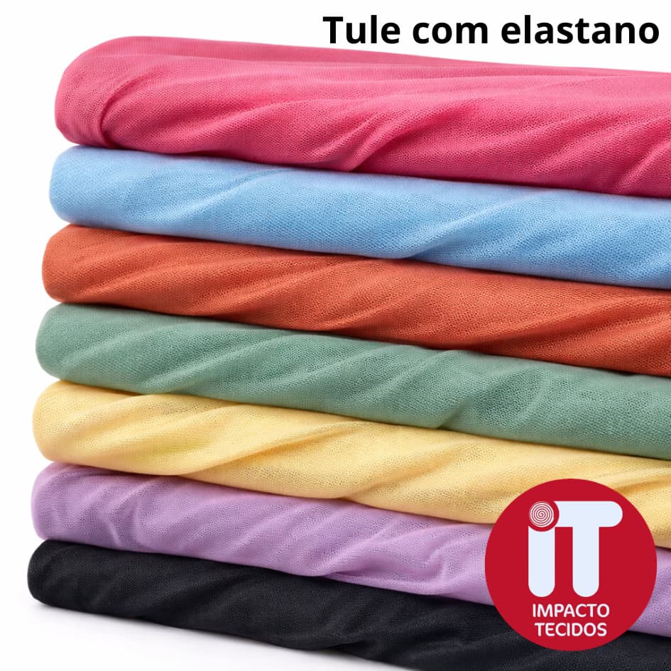 1 metro de tecido tule de malha ou microtule com elastano - 1mt  x 1.50mts