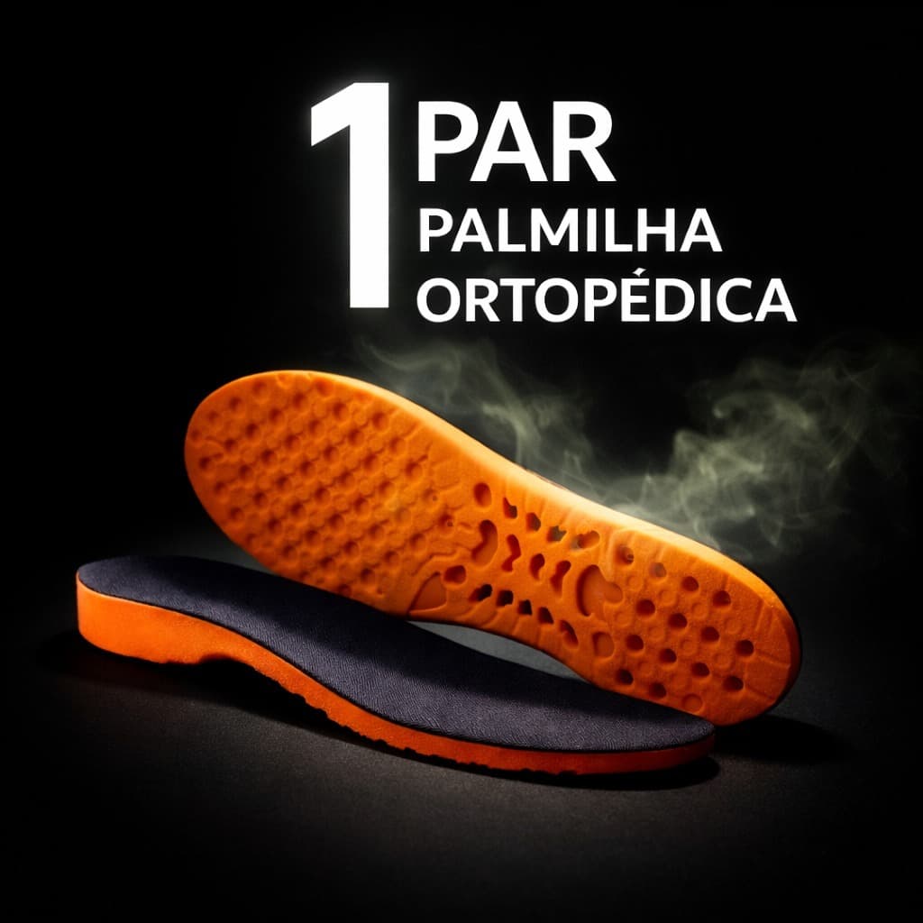 Palmilha PU Anatômica ortopédica Grossa Absorção de Impacto e Máxima Durabilidade