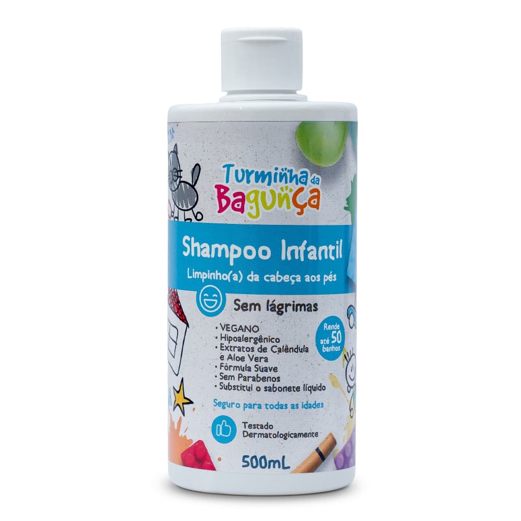 Shampoo Infantil Da Cabeça Aos Pés Turminha Da Bagunça 500ml
