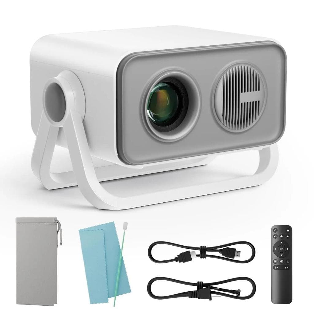 Mini Pojetor Android HD Compatível 4K USB HDMI Wifi Saída de Som