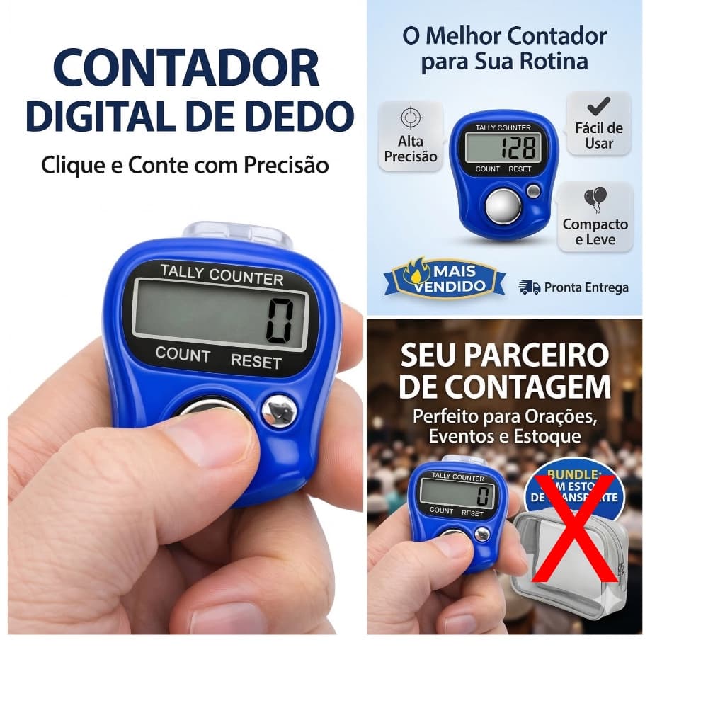 Contador Digital Manual Portátil perfeito pra Orações, Eventos e Estoque