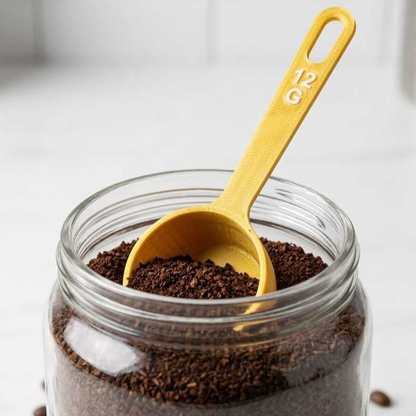 Colher Medidora Multiuso 12g (1 Colher de Sopa cheia) Medidor de Suplementos, Café e Whey Protein