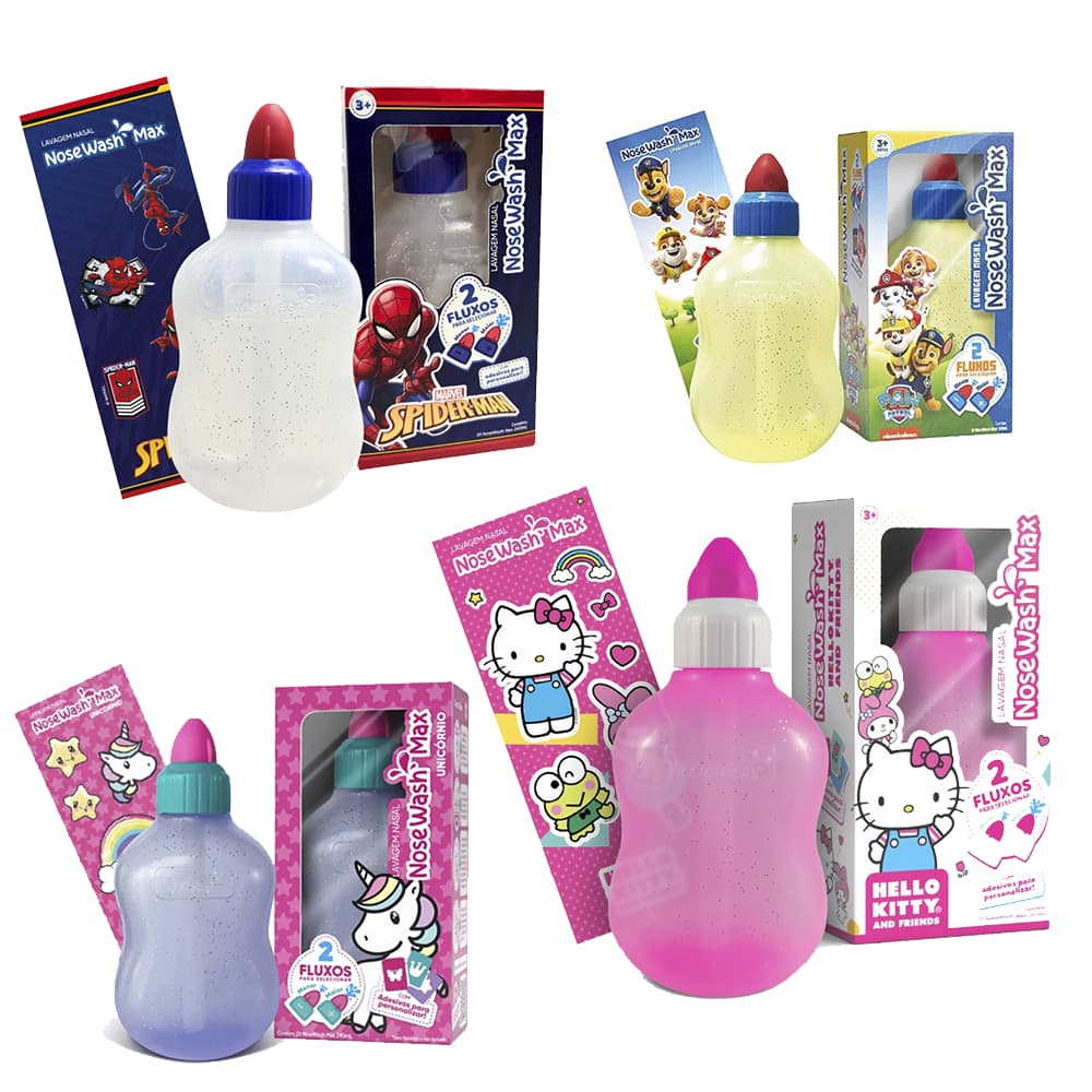 Lavador Nasal alivia Sinusite Rinite Gripe infantil Lúdico Unicórnio do Bebê