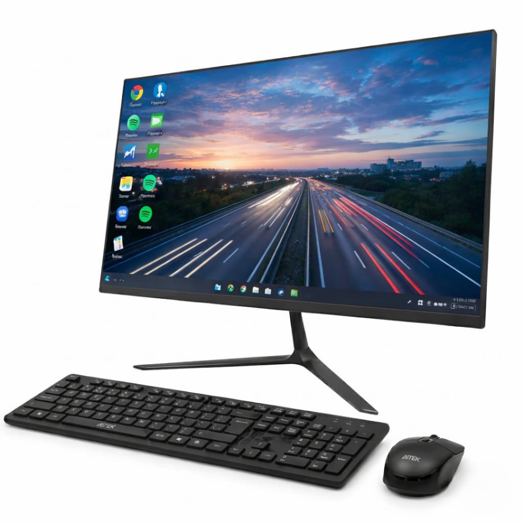 Computador Completo All In One 21.5” i3 SSD 128GB 4GB RAM Full HD WiFi Teclado e Mouse