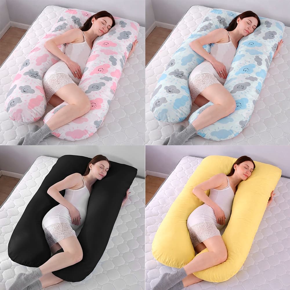 Travesseiro Grande Corpo Gestante Grávida Fofão Xuxão Anatômico Siliconado Macio Colorido Estampado