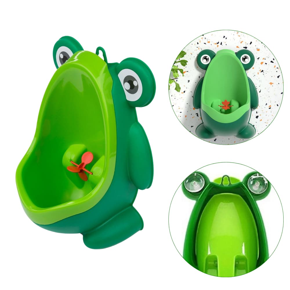 Mictório pinico infantil sapinho para desfralde de xixi menino cores alegres