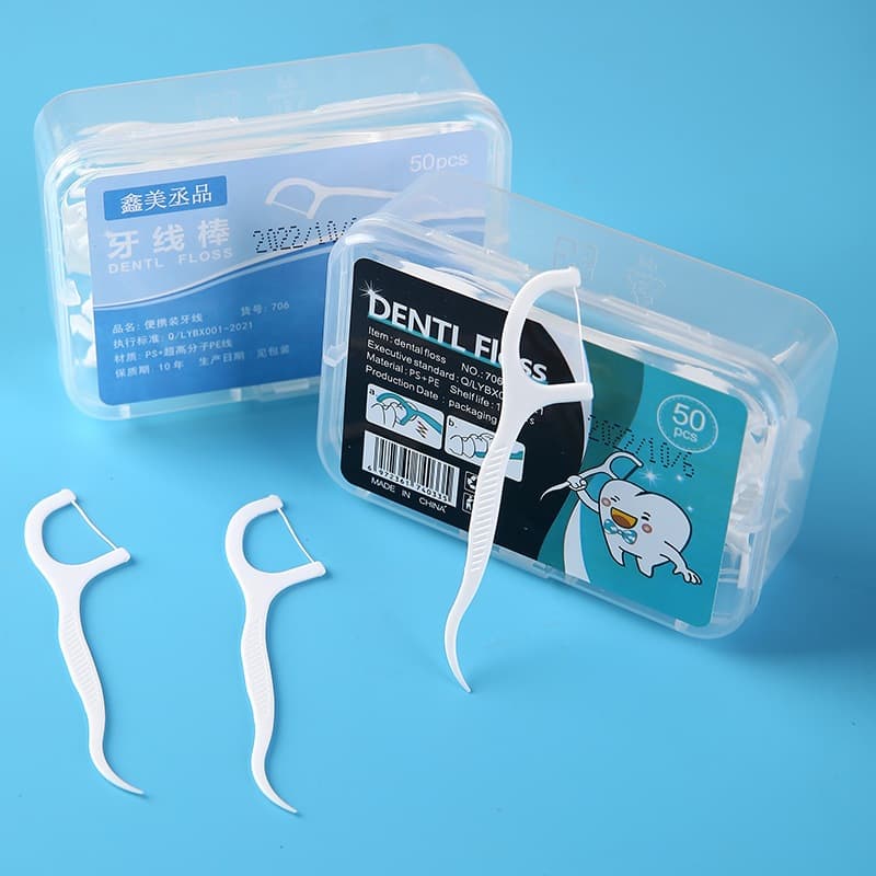 KIT 50/100/150 Unidades Fio Dental Em Forma De Arco Ultra Fina Para Limpeza