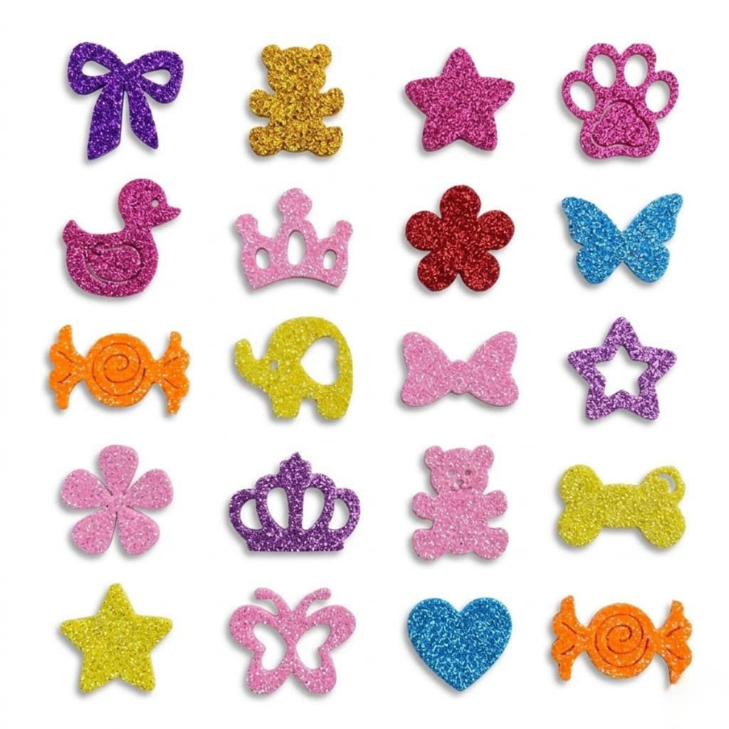 100 Adesivos Pet Sortidos Eva Lacinhos Banho Tosa Petshop