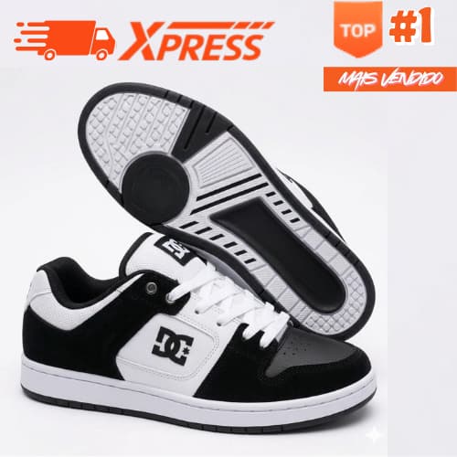 Tênis Feminino e Masculino Academia Costurado Resistente Preto e Branco