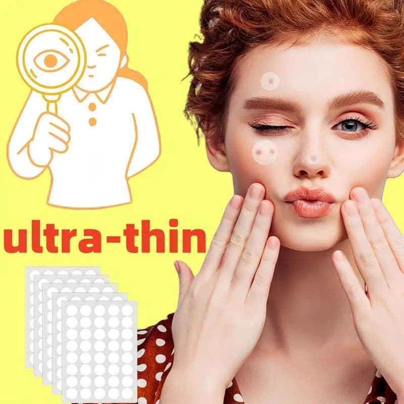 Cartela Adesivo Seca Espinha Anti Acne Invisível Dia  Noite Secativo Incolor Discreto Hidrogel