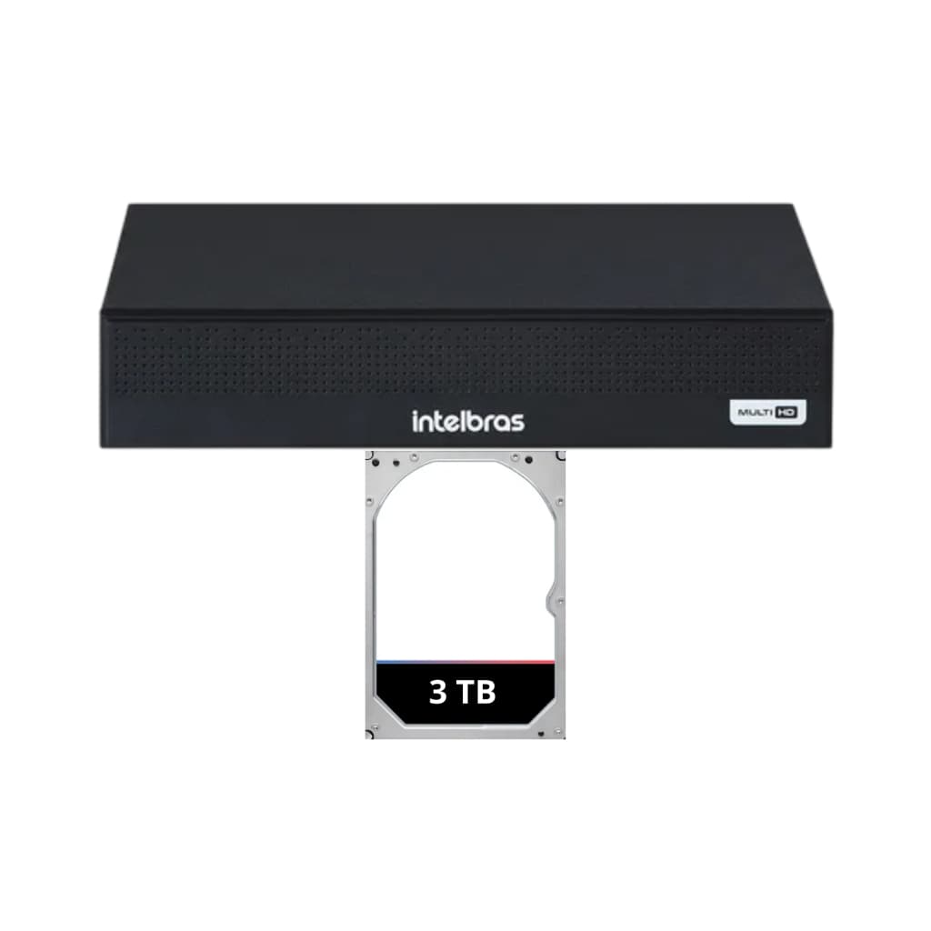 Dvr Intelbras Mhdx 1116-c 16 Canais Inteligência Artificial+Hd 3tb