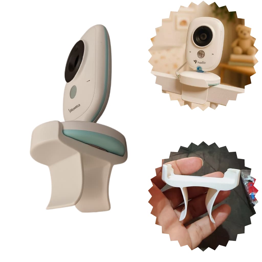 Suporte de Babá Eletrônica Para Berço Ajustável Universal  Flexível Resistente