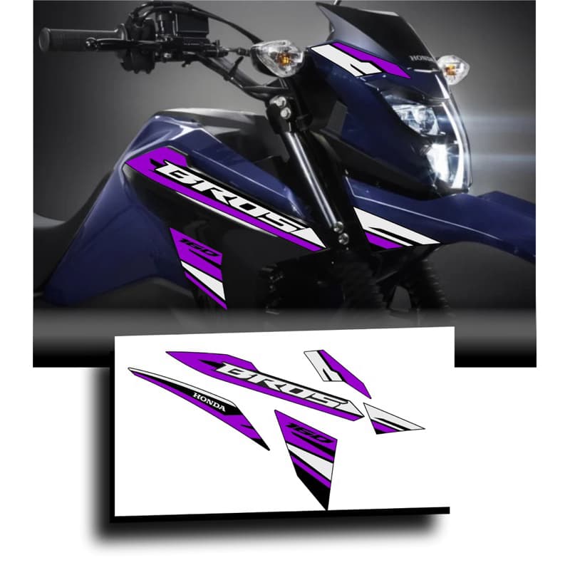 adesivo BROS lançamento 2026.personalizada.feito em recorte cor por cima de cor.