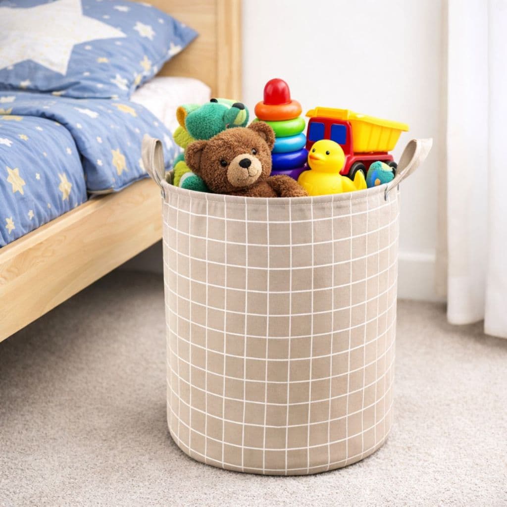 Cesto Organizador Roupa Suja 40L Dobrável Lavanderia em 3 cores