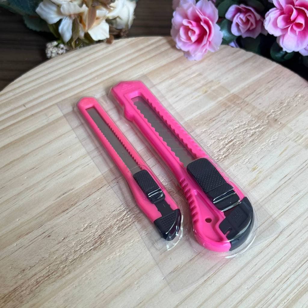 Kit Estilete 2pçs Lam. 9 e 18mm Rosa