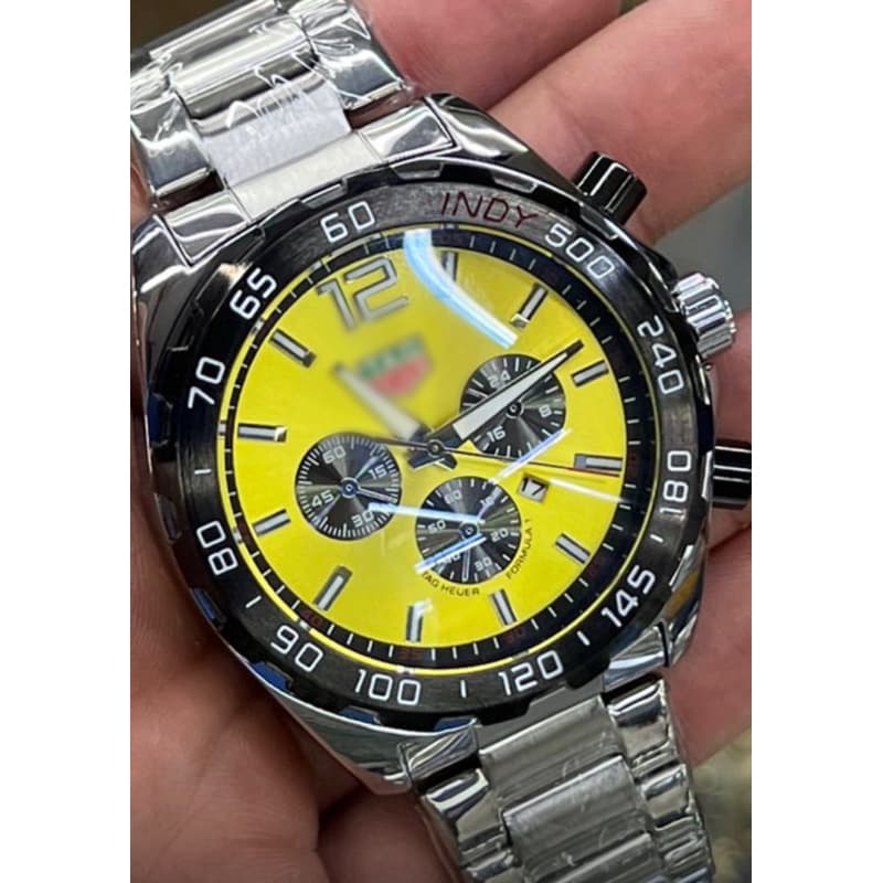 Relógio Masculino Indy Esportivo Prateado Crono Funcional a Quartz