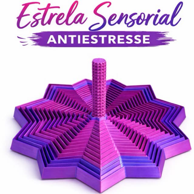 Estrela Sensorial Antiestresse Fidget Ansiedade | Brinquedo Relaxante Infantil e Adulto | Coordenação Motoraq qq
