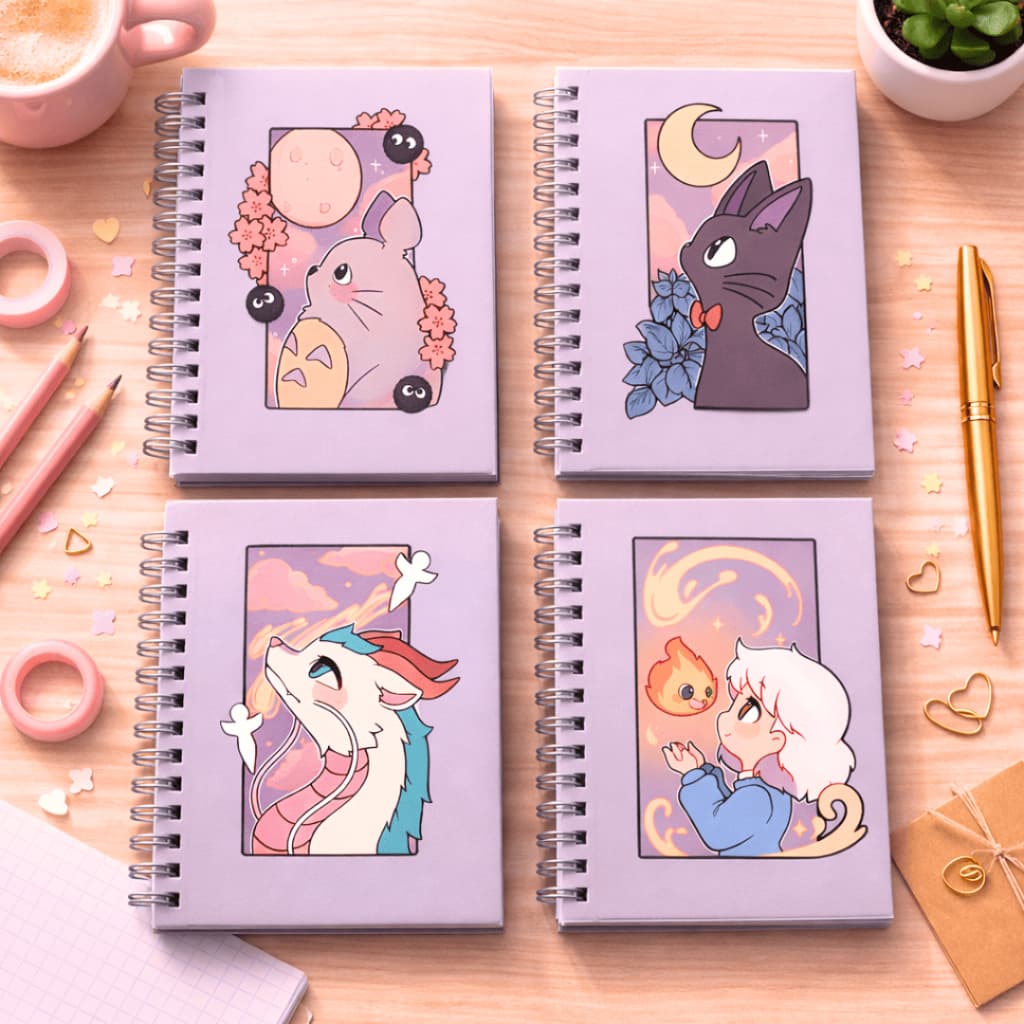 Sketchbook Studio Ghibli Caderno de Desenho e Aquarela, Capa Dura A5 90g 180g 240g Coleção