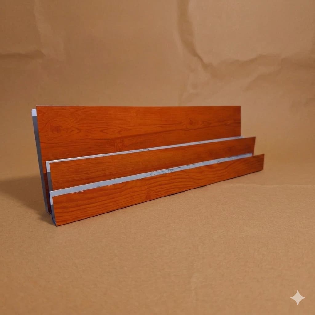 Salva Protetor de Porta  com 3,5cm de espessura Diveresas Medidas Metal com Pintura Amadeirada