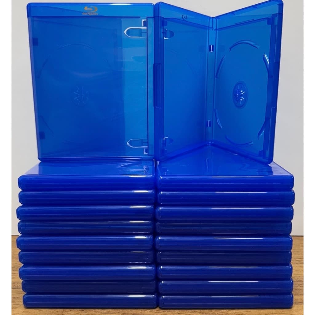 BOX "CAPINHA" AZUL PRA BLU-REY PARA UM DISCO.
