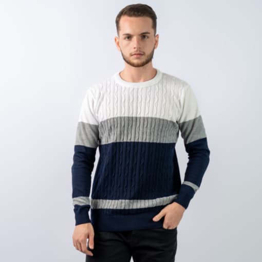 Suéter Masculino Inverno Blusa Trança Listrada Qualidade Premium Muito Barata
