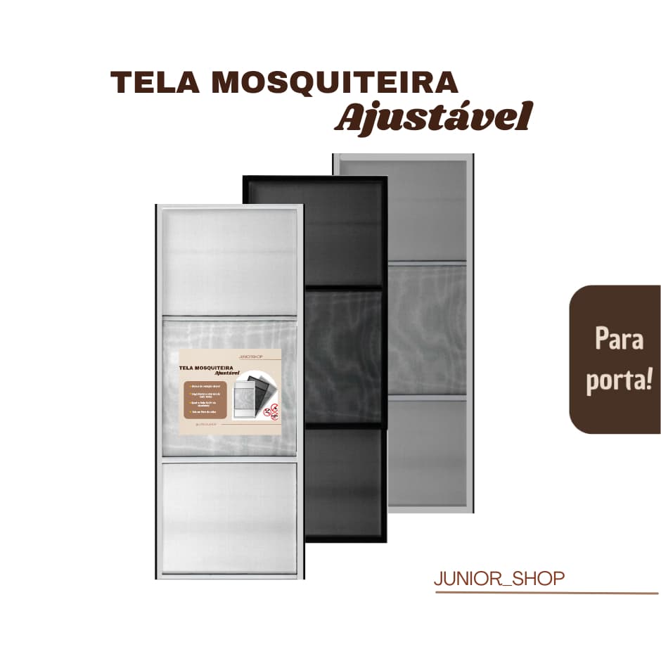 Tela Mosquiteira De Encaixe Regulável Para Vãos De Portas Anti Pernilongo Baratas (diversas medidas)