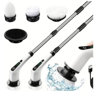 Escova De Limpeza Ajustável Janela Banheiro e Cozinha Ferramenta 9 em 1 Recarregável