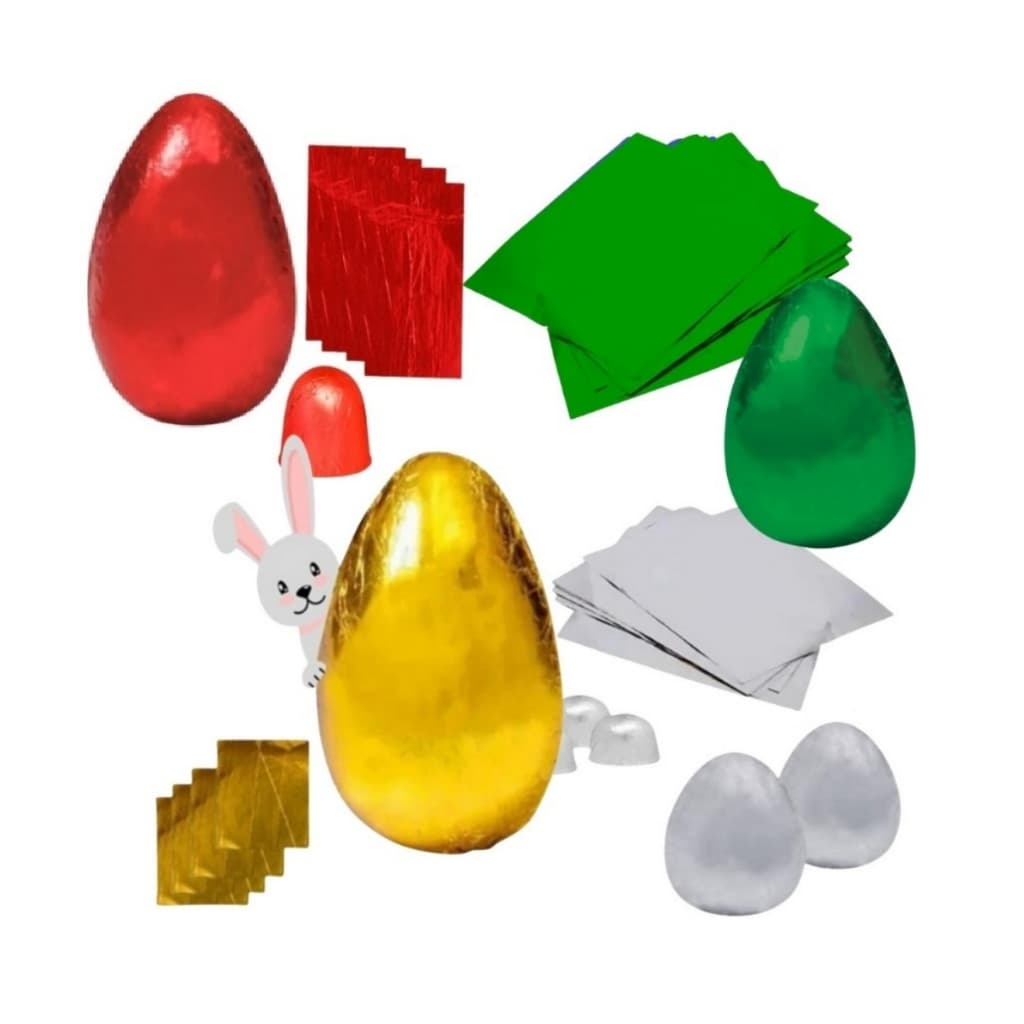 40 Folhas De Papel Chumbo alumínio Grande 43x59cm 4 cores