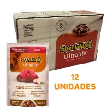 Sachê Special Dog Adulto Carne Ao Molho 100g Caixa C/12 Unidades