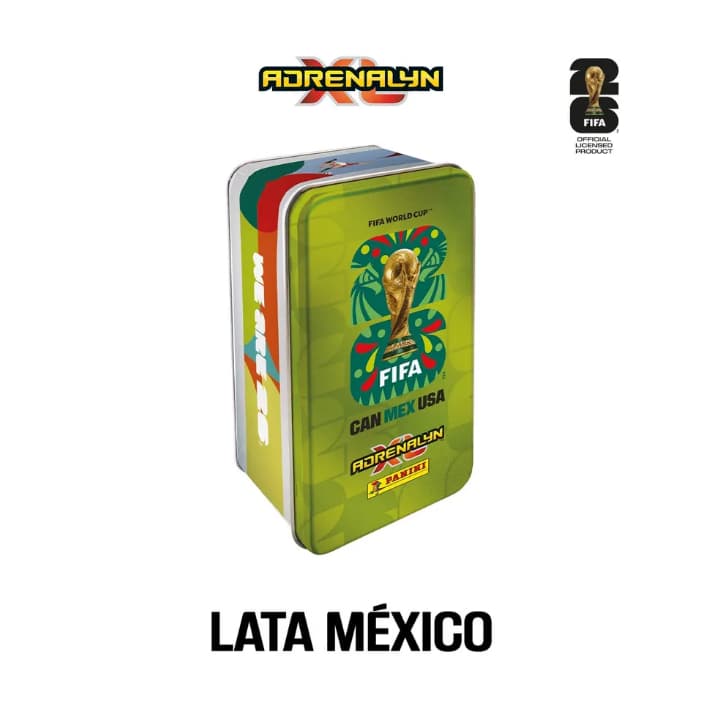 Lata Adrenalyn Xl Fifa World Cup 2026, Panini- Mexico, Verde