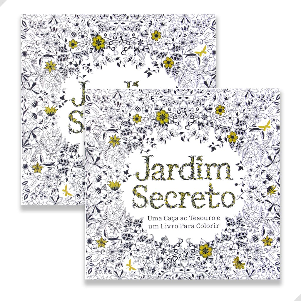 Livro de Colorir Jardim Secreto Relaxante Antiestresse 16 Paginas Desenhos Terapêuticos Mandala