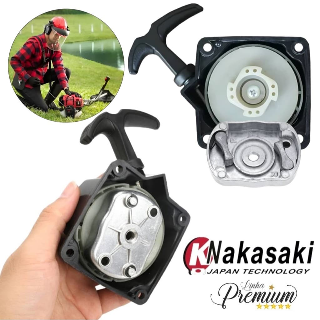 Partida Completa Com Arrastador Para Roçadeira Nakasaki 63cc 65cc Pro 75cc / Multifuncional