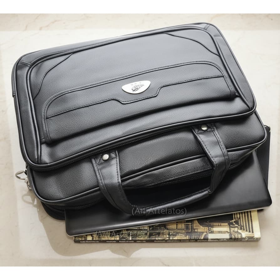 Pasta Notebook Executiva, Maleta Bolsa Case Marrom E Preta