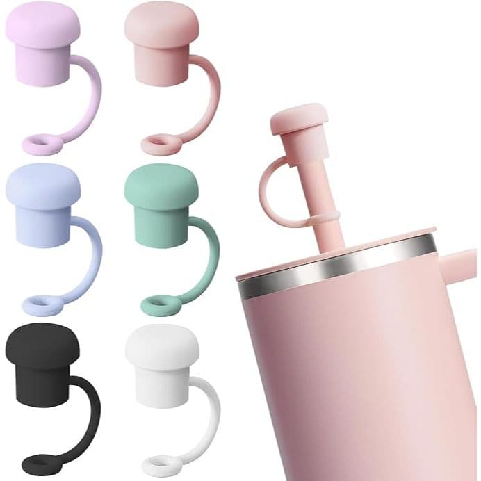 Tampa de Canudo 10mm para Copo 1200ml em Silicone Diversas Cores Compativel com canudo 31 cm