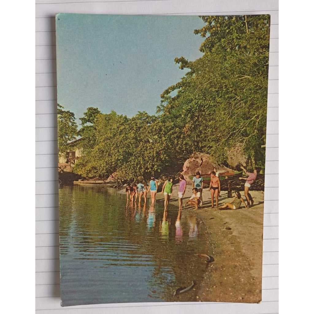 Cartão Postal Antigo do Rio de Janeiro (GB) – Ilha de Paquetá, Praia do Catimbau (1969)