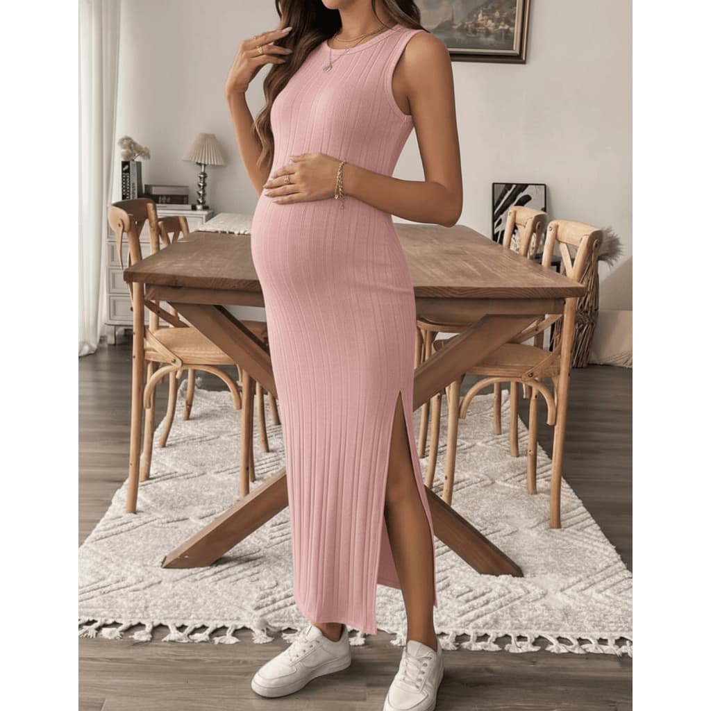 Vestido Gestante Gravida Longo Maternidade Casual Soltinho Gravidez Festa Básico Elegante Lola