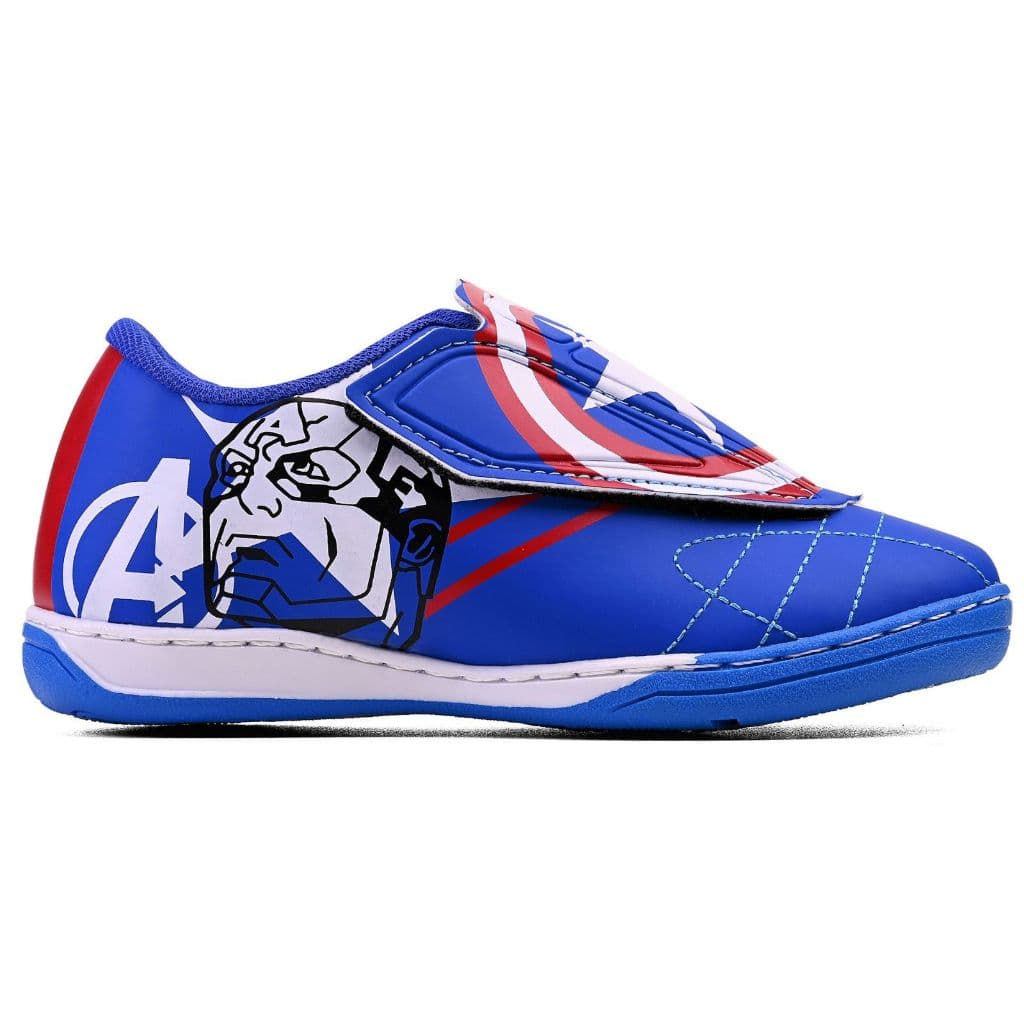 Chuteira Infantil Futebol Futsal Marvel Homem Aranha Heróis Original Uso Flex Dia A Dia Ou Futebol