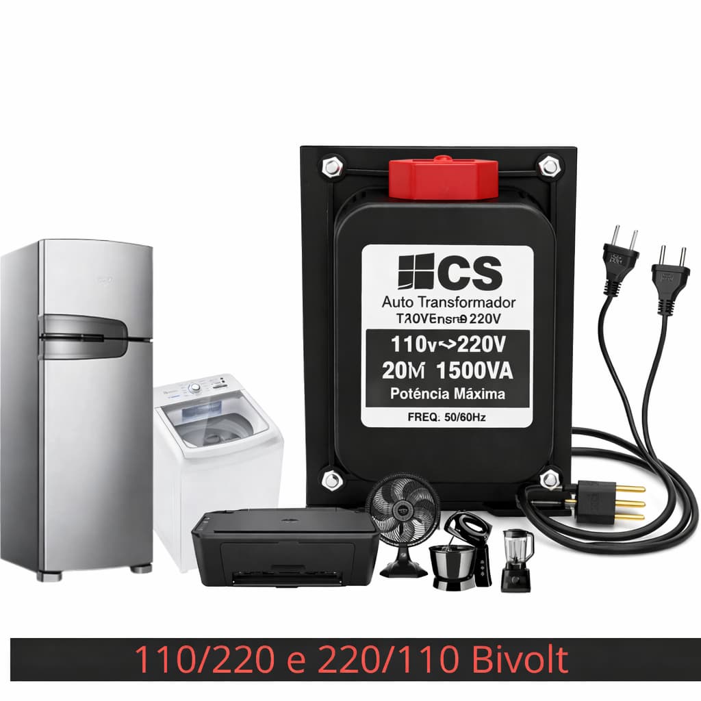 Auto Transformador 1500VA Auto Transformador VA [110 para 220 e/ou 220 para 110