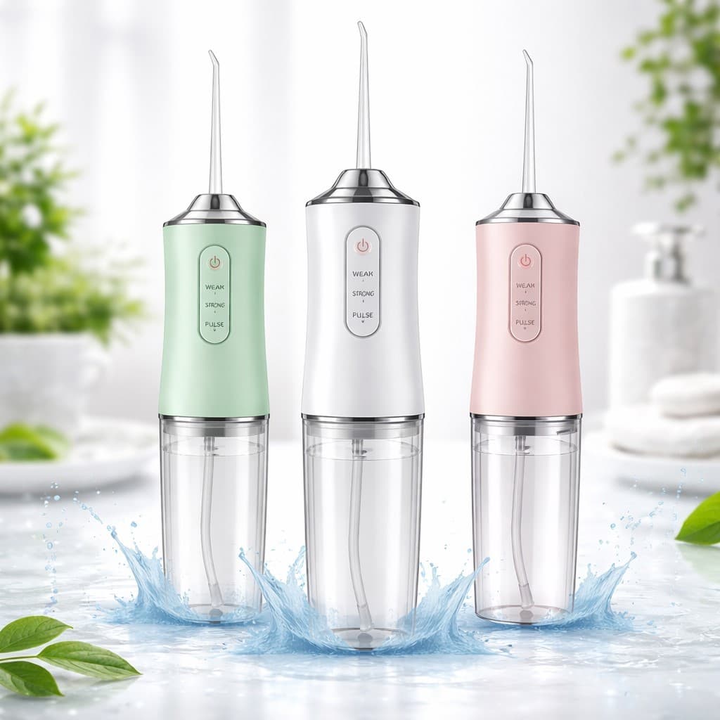 Irrigador Oral Portátil USB 4 Bicos Recarregável