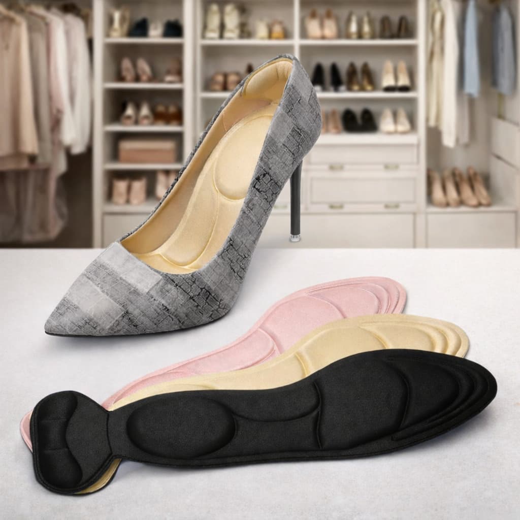 1 a 4 Palmilha Ajuste Sapato Grande Redutor Tamanho Antiderrapante Conforto Feminio Salto Sapatilha Tenis Calcanhar