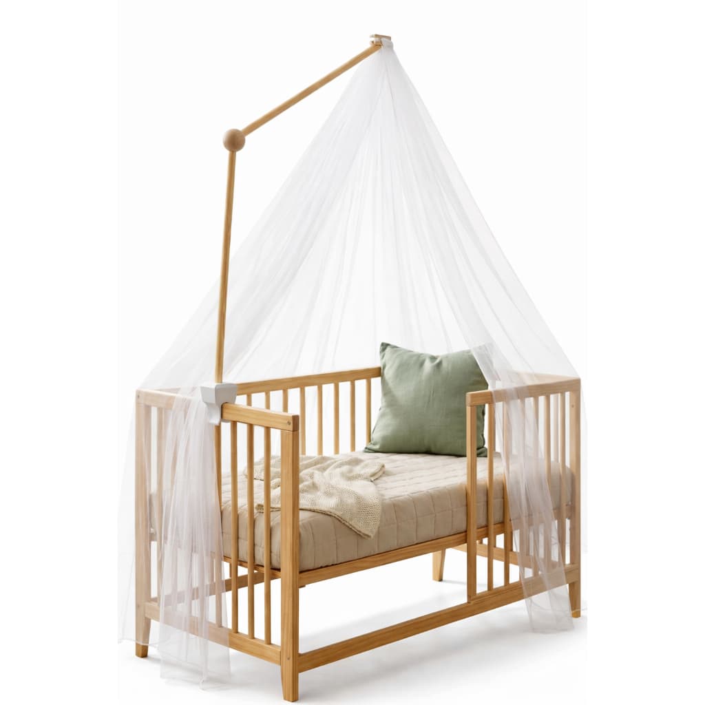 Mosquiteiro Para Berço Prático Bebê Tule e Suporte Incluso