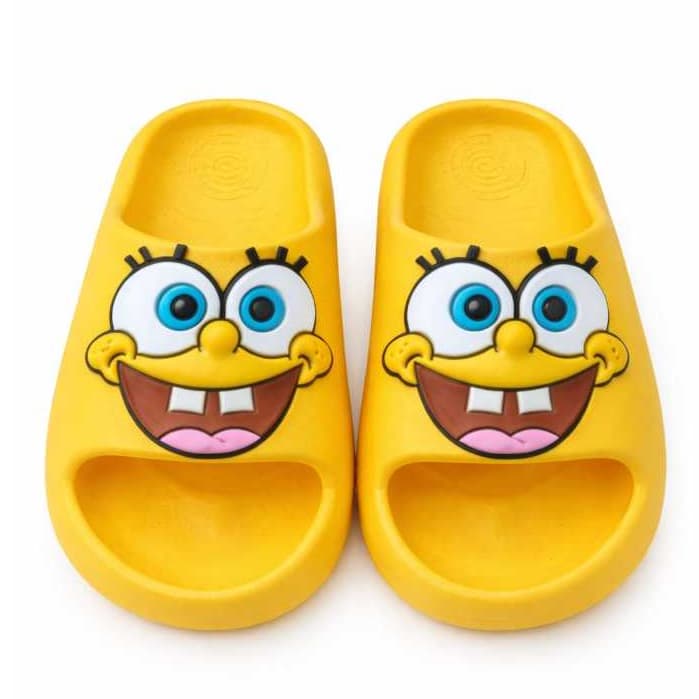 Chinelo Nuvem Bob Esponja Confortavel Macio e Antederrapante Para Dia a Dia Escolar