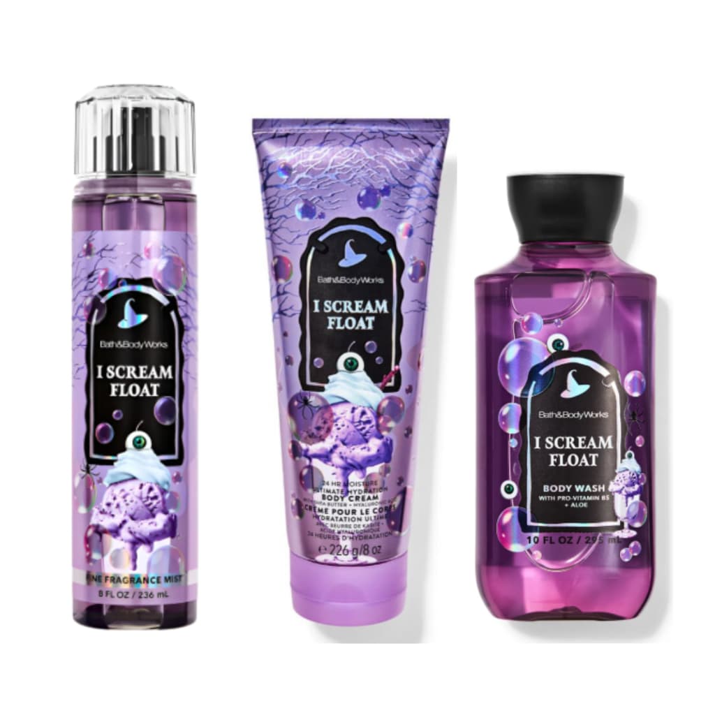 BATH & BODY WORKS  BODY CREAM E BODY WASH COLEÇÃO I SCREAM FLOAT