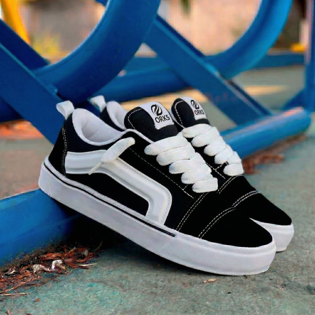 Tenis Masculino Feminino KNW Estiloso Skatista Academia Preto