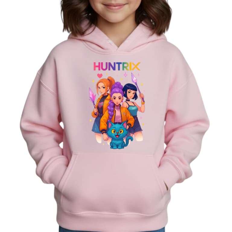 Blusa Moletom Infantil Menina Guerreiras Do K-pop Huntrix Kpop 4 ao 14 Casaco Inverno