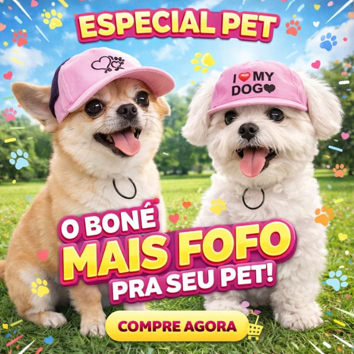 Boné Aba Dura para Cachorro e Gato Ajustável Proteção Solar Macho e Fêmea Tendência Estilo Sol Praia Parque
